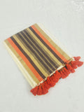 Kesariya — Orange Border Mul Mul Cotton Saree