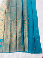 Green —  Cotton Blend Saree